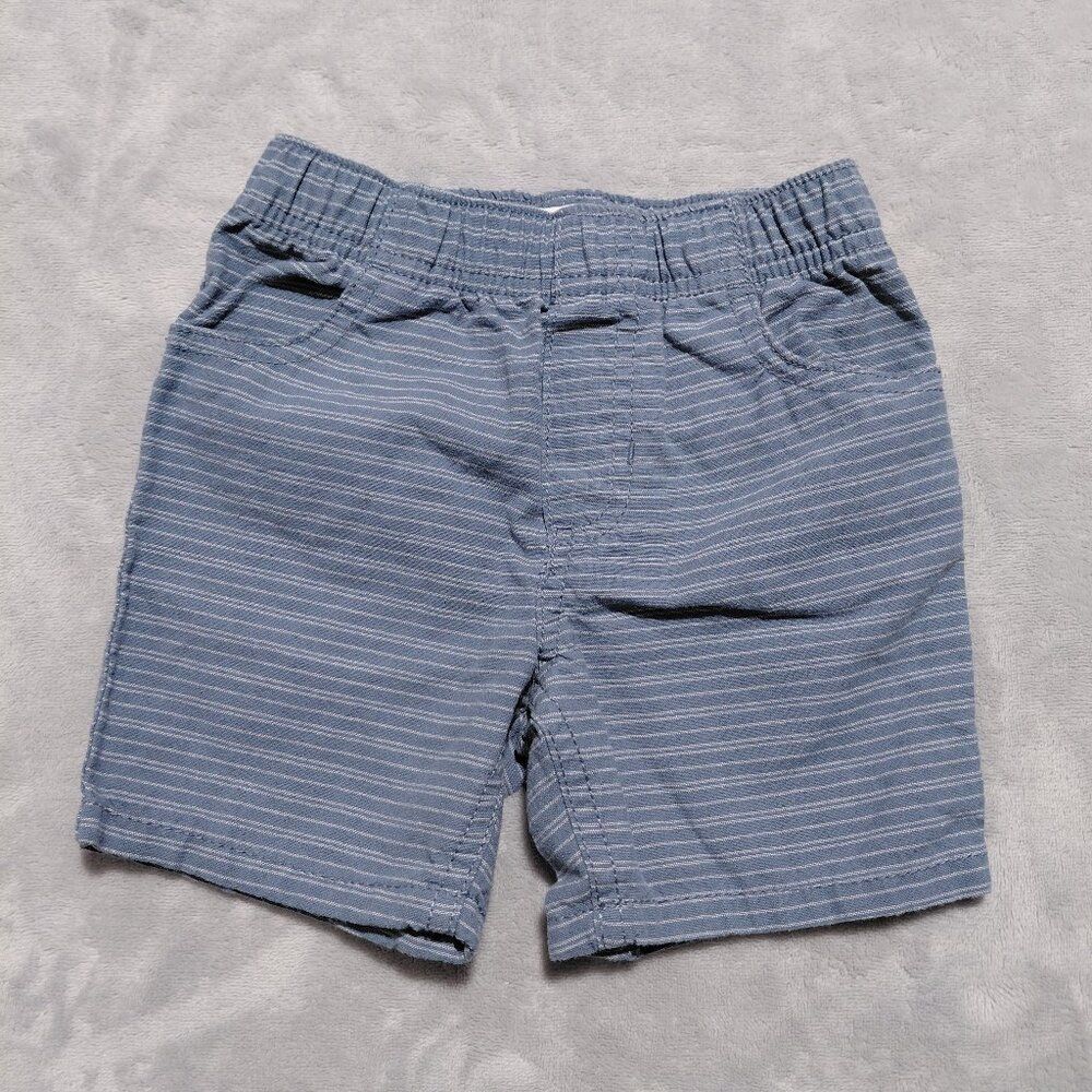 18M Spring Summer Beach Short Striped Nautical Elastic Waist Pockets